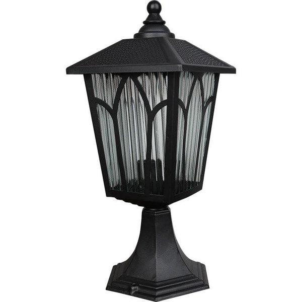 Outdoor Glass Lantern - Black - 6202/1S/Bk - By Alhome - ALHOME