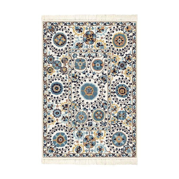 Velvet Turkish Rectangular Decorative Carpet -Multicolor - By In House - ALHOME