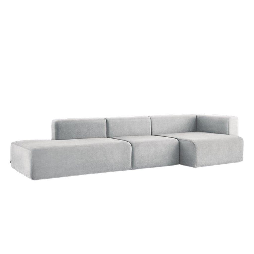 Alhome Corner Sofa 250 x 80 x 90 cm - Gray - AL-319 - Zrafh.com - Your Destination for Baby & Mother Needs in Saudi Arabia