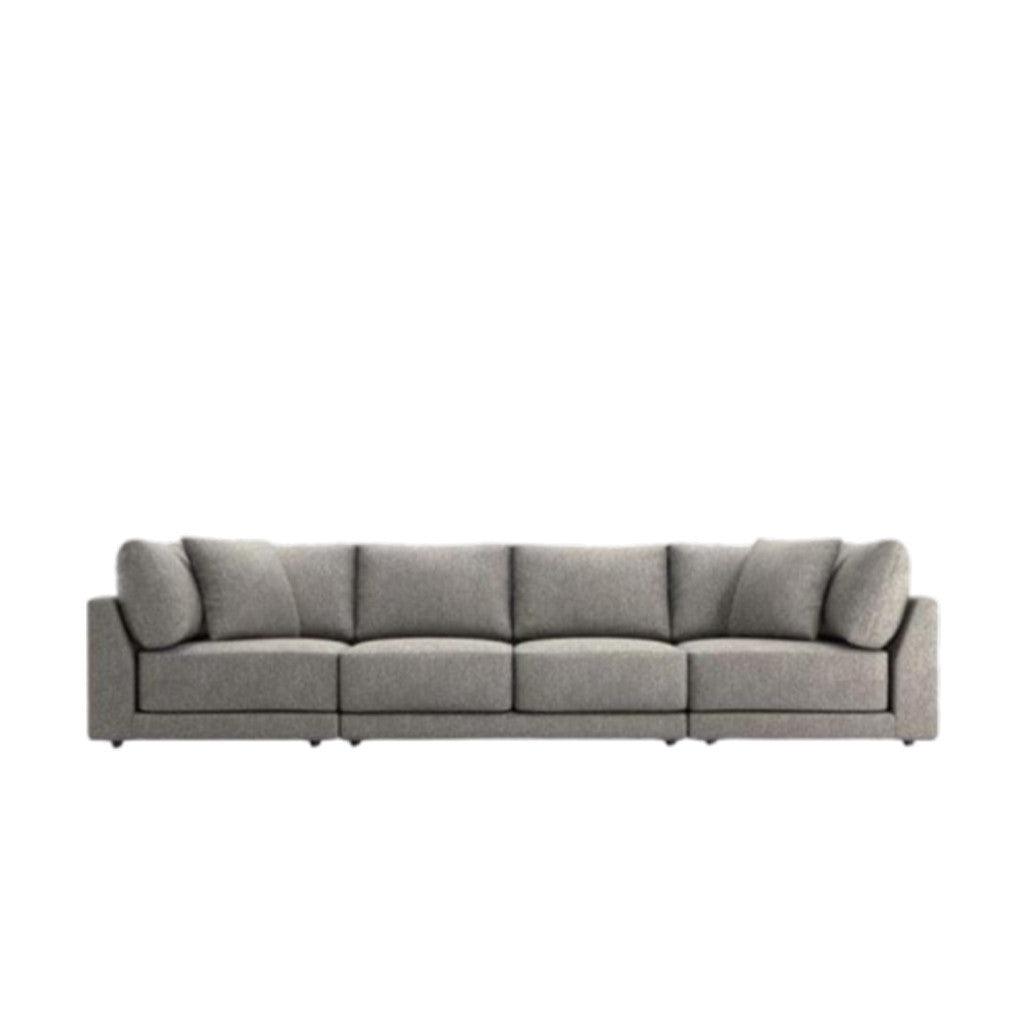 Alhome Sofa, size 260x85x80 cm - grey - AL-380 - Zrafh.com - Your Destination for Baby & Mother Needs in Saudi Arabia