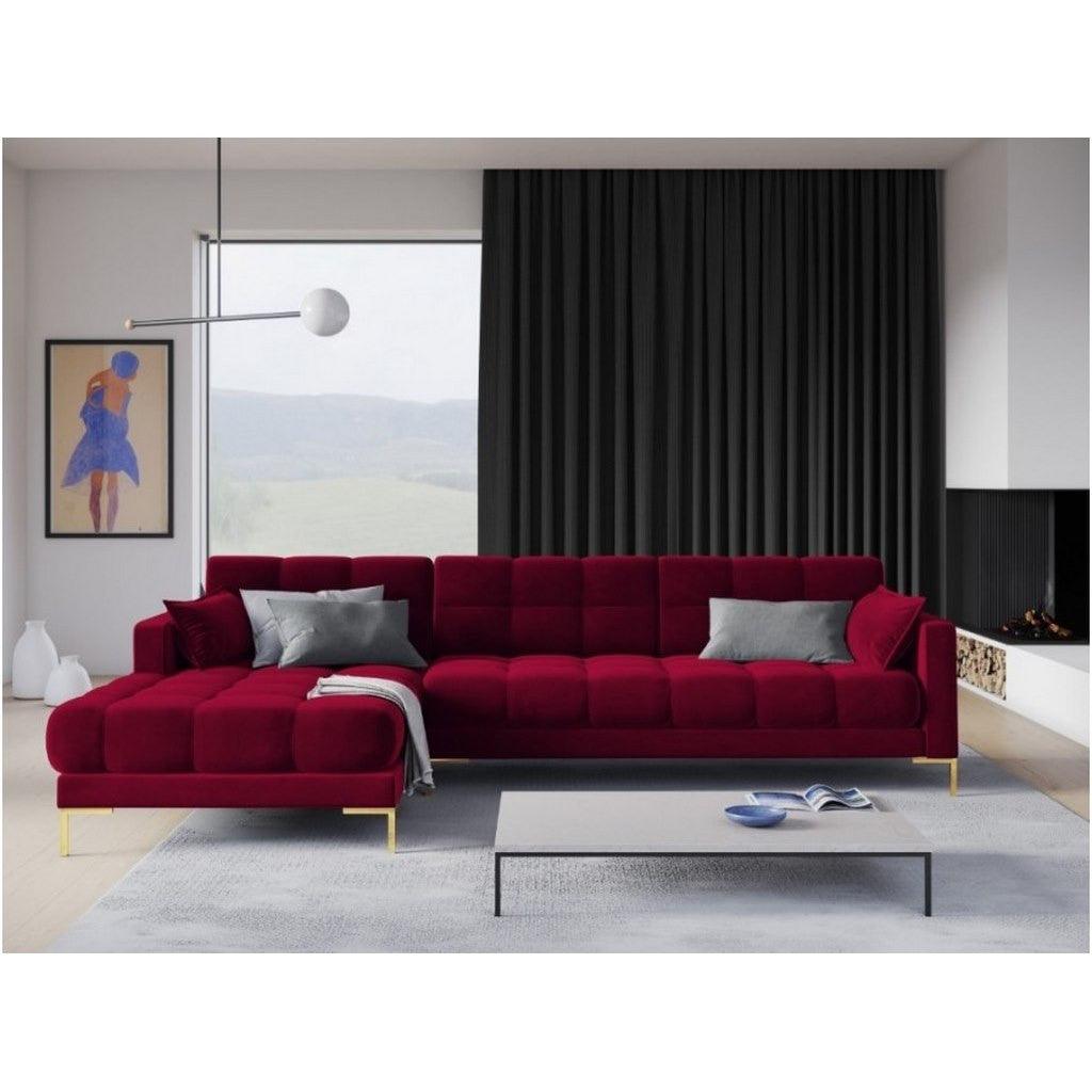 Alhome Corner sofa, size 85 x 180 x 85 x 250 cm - red - AL-373 - Zrafh.com - Your Destination for Baby & Mother Needs in Saudi Arabia