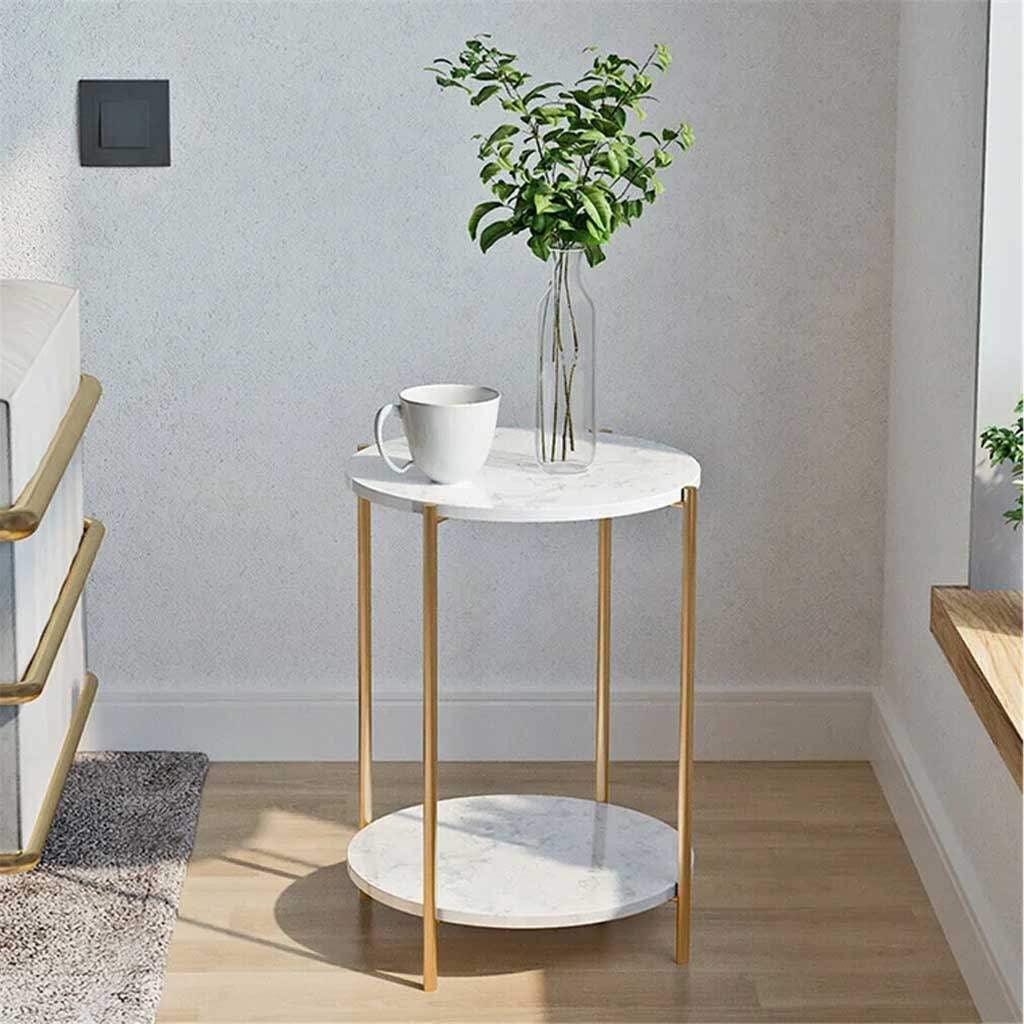 Alhome side table 55 x 45 cm - white - AL-353 - Zrafh.com - Your Destination for Baby & Mother Needs in Saudi Arabia