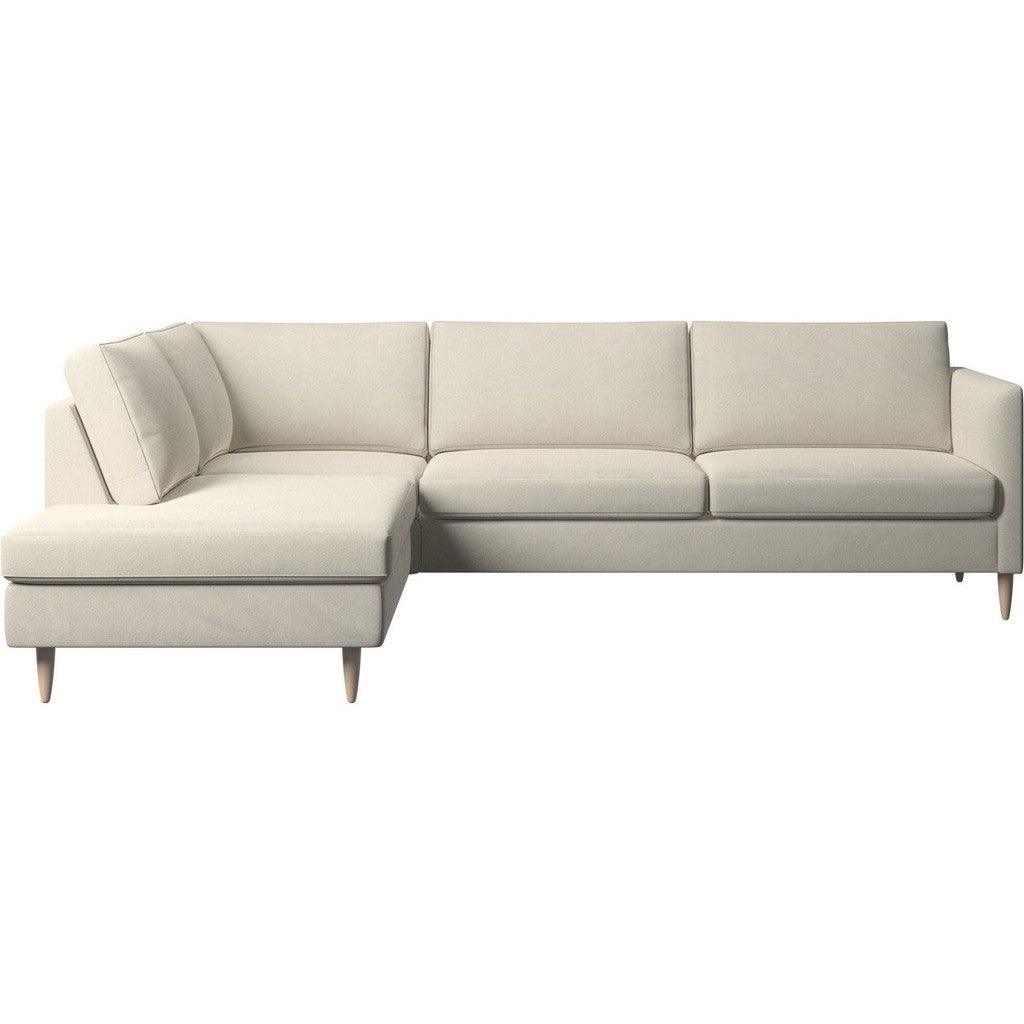 Alhome Corner Sofa, 230x85x85x190 cm - Beige - AL-341 - Zrafh.com - Your Destination for Baby & Mother Needs in Saudi Arabia