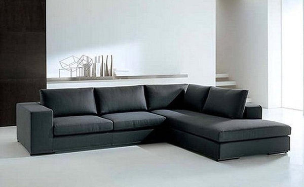 Alhome L-Shape Sofa 300x270x87x85 cm - Grey - Zrafh.com - Your Destination for Baby & Mother Needs in Saudi Arabia