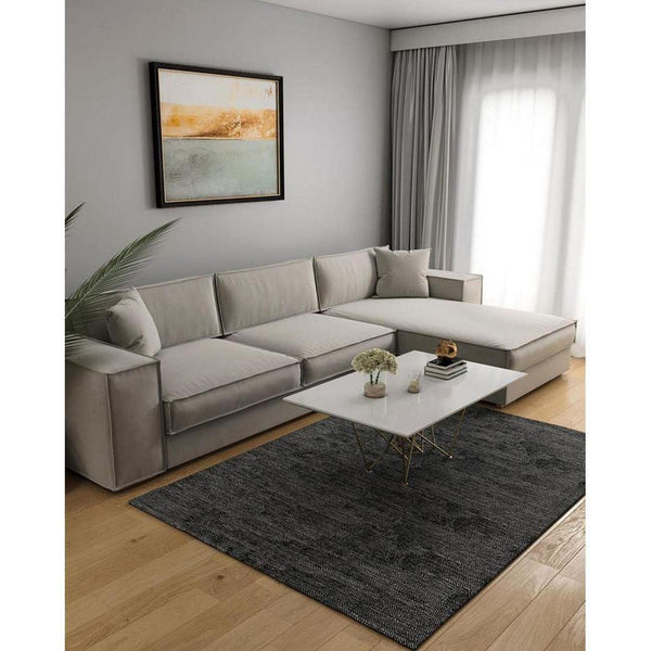 Alhome L-Shape Sofa 300x180x80x90 cm - Beige - Zrafh.com - Your Destination for Baby & Mother Needs in Saudi Arabia