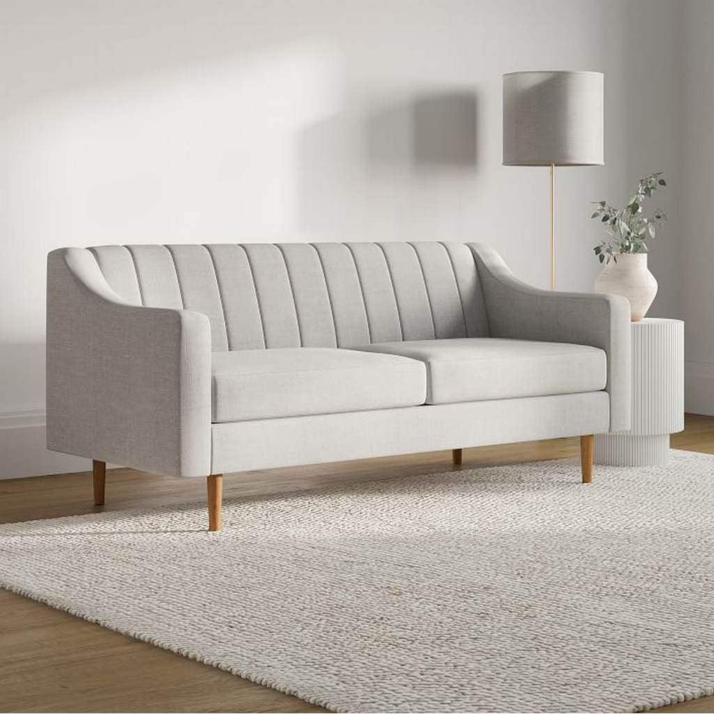 Alhome 2-Seater Sofa 170x89x91 cm - Grey - AL-1103 - Zrafh.com - Your Destination for Baby & Mother Needs in Saudi Arabia