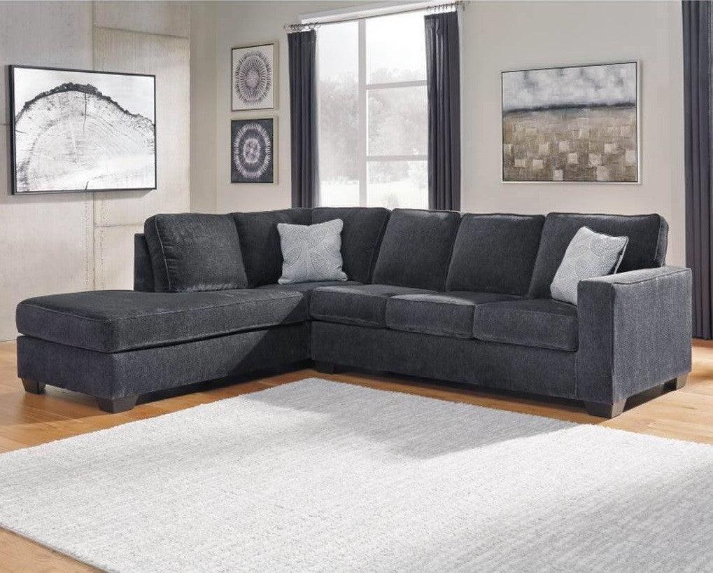 Alhome L-Shape Sofa 290x200x90x80 cm - Grey - - Zrafh.com - Your Destination for Baby & Mother Needs in Saudi Arabia