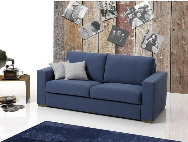 Alhome 2 Seaters sofa 160x80x90 cm - Blue - Zrafh.com - Your Destination for Baby & Mother Needs in Saudi Arabia