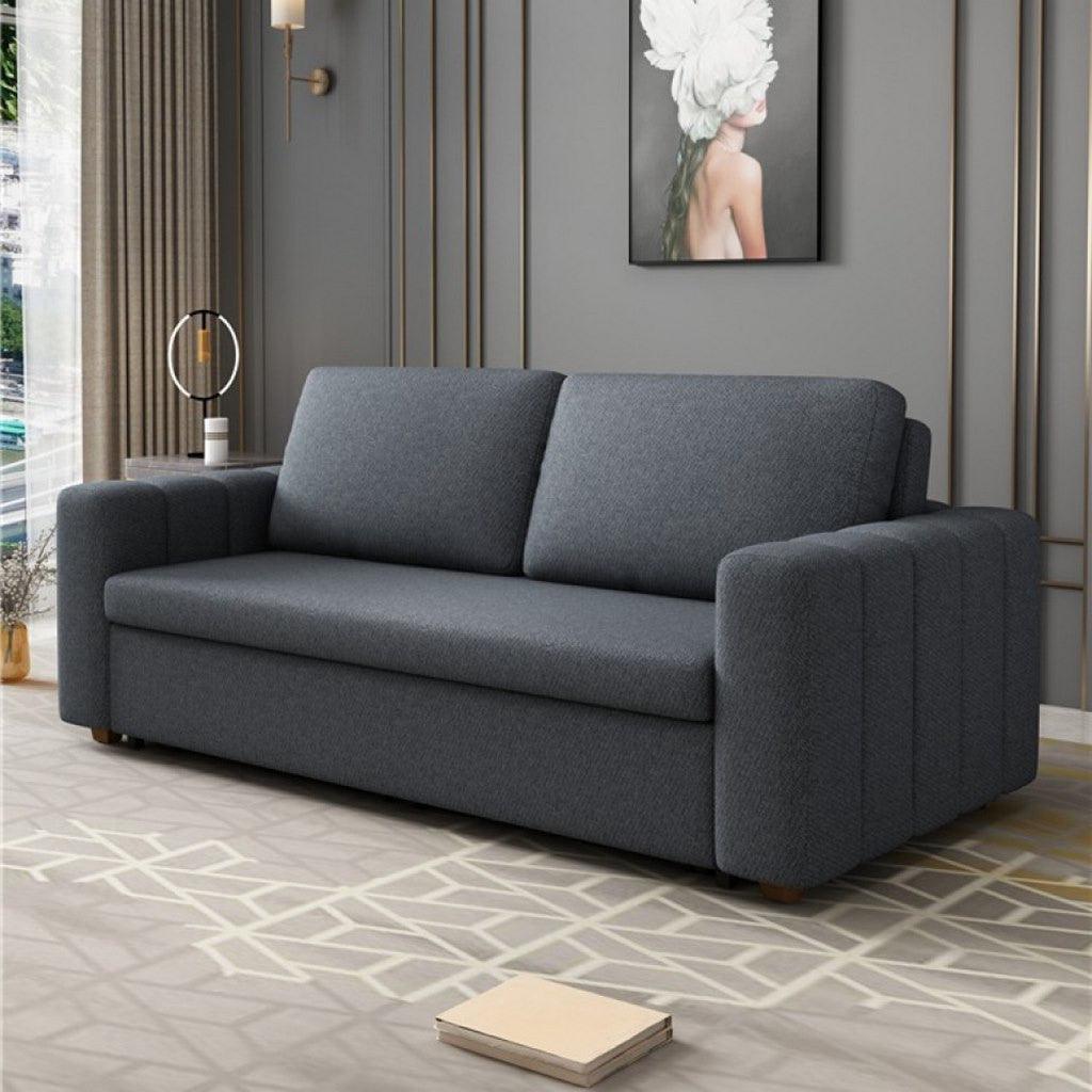 Alhome Swedish and Linen 3 Seaters Sofa - Grey - AL-1648 - Zrafh.com - Your Destination for Baby & Mother Needs in Saudi Arabia