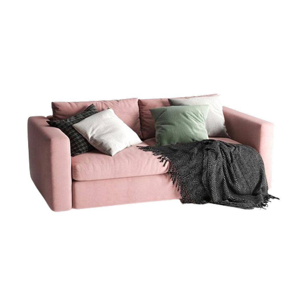 Alhome Sofa 210x80x70 cm - Pink - Zrafh.com - Your Destination for Baby & Mother Needs in Saudi Arabia