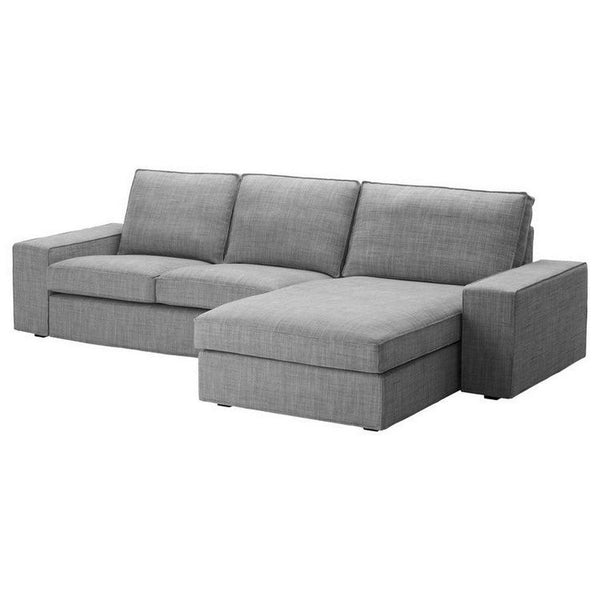 Alhome L Shape sofa 180x300x80x90 cm - Grey - - Zrafh.com - Your Destination for Baby & Mother Needs in Saudi Arabia