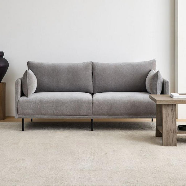 Alhome 2-Seater Sofa 170x89x91 cm - Grey - AL-2113 - Zrafh.com - Your Destination for Baby & Mother Needs in Saudi Arabia