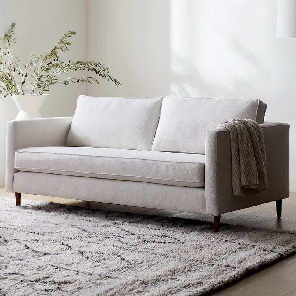 Alhome 2-Seater Sofa 170x89x91 cm - White - AL-2161 - Zrafh.com - Your Destination for Baby & Mother Needs in Saudi Arabia