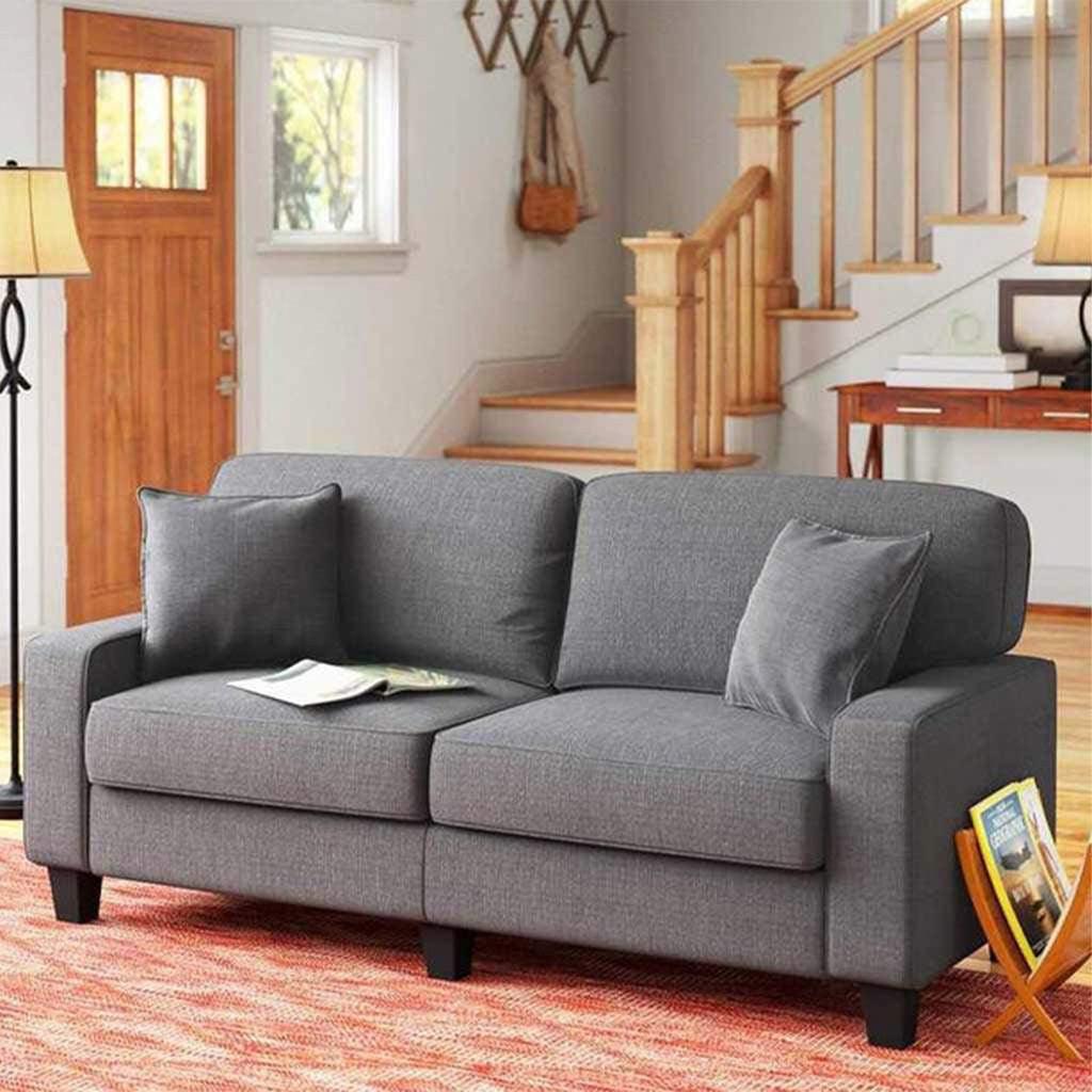 Alhome Sofa 170x90x80 cm - Grey - Zrafh.com - Your Destination for Baby & Mother Needs in Saudi Arabia