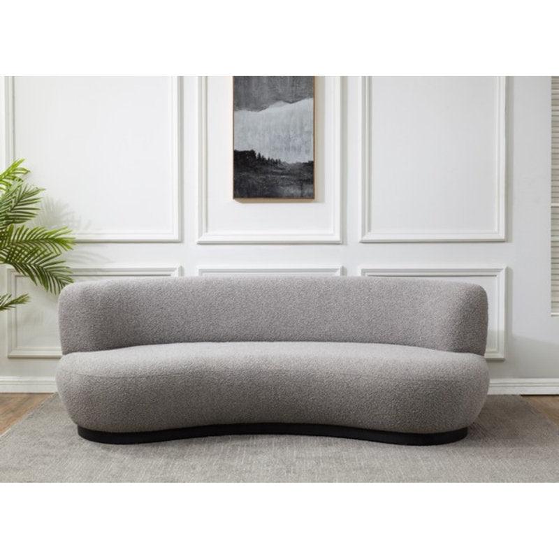 Serenity in Gray: 3-Seater Boucl Sofa By Alhome - ALHOME