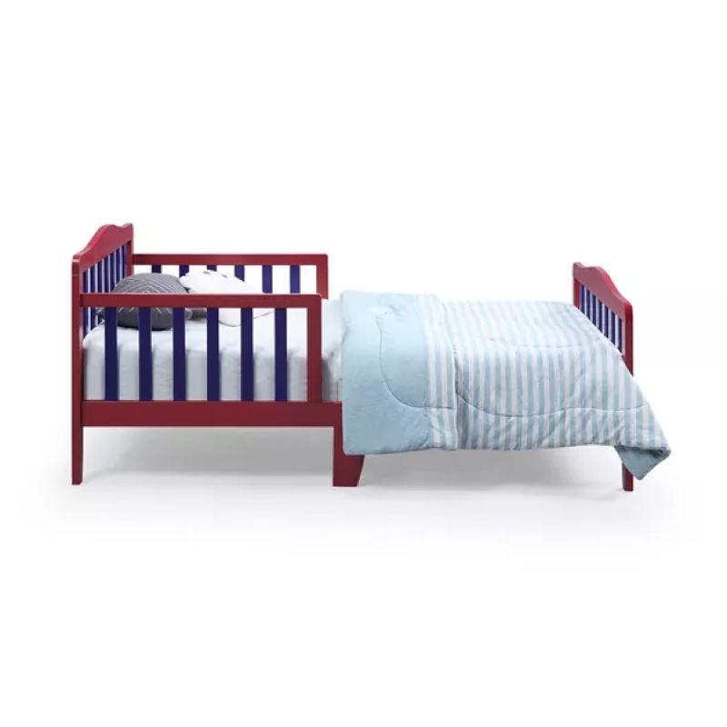 Kids' Red MDF Bed: Bold & Vibrant, 120x200x140 cm by Alhome - ALHOME