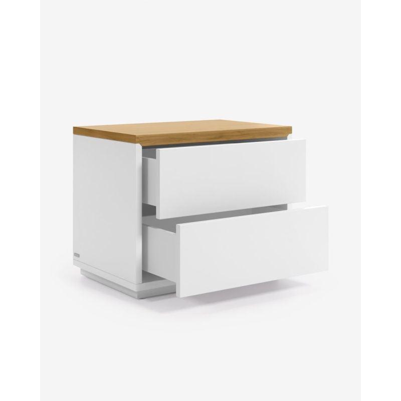 White Engineered Wood Nightstands - Size: 60x40x55 By Alhome - ALHOME