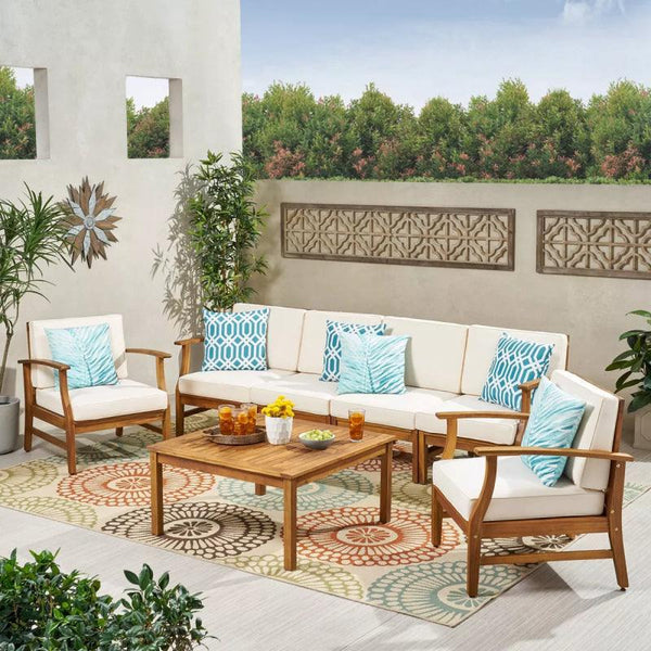 GardenGroove 4-Piece White Outdoor Seating Set By Alhome - Zrafh.com - Your Destination for Baby & Mother Needs in Saudi Arabia