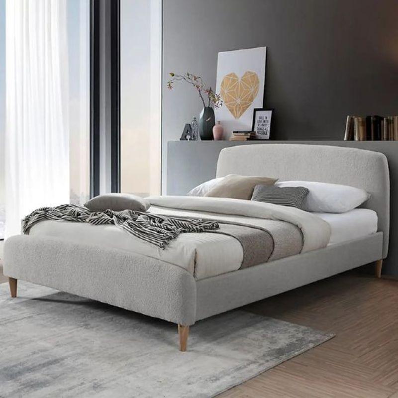 Ethereal Grey Bouclأ© Haven Single Bed By Alhome - ALHOME