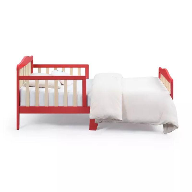 Kids' Red MDF Bed: Lively Playfulness, 120x200x140 cm by Alhome - ALHOME