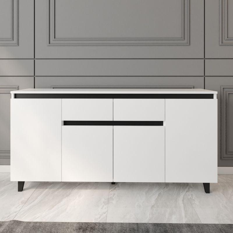 White and Black Console By Alhome - ALHOME