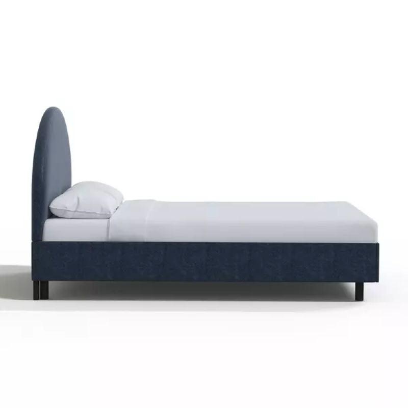 Supreme Comfort: Swedish Wood King Bed - Prestige Blue Majesty (160x200x140) by Alhome - ALHOME