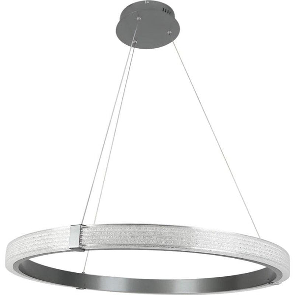 Modern Ring Chandelier With 3 Lights - 105 Watts - Gray - By Alhome - ALHOME