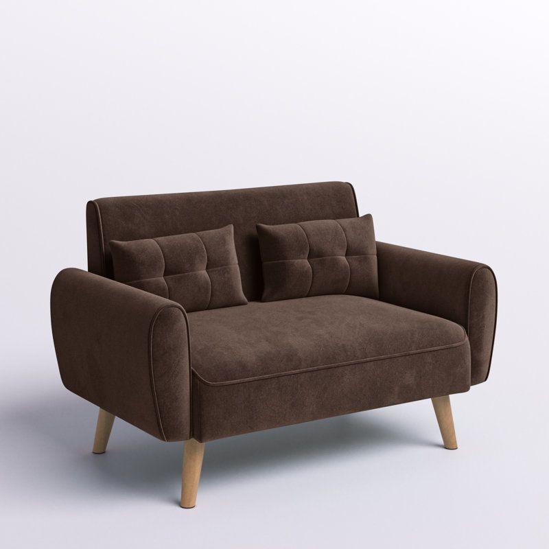 Modern Sleek Velvet 2 Seater Sofa - 180x85x85 cm - By Alhome - ALHOME