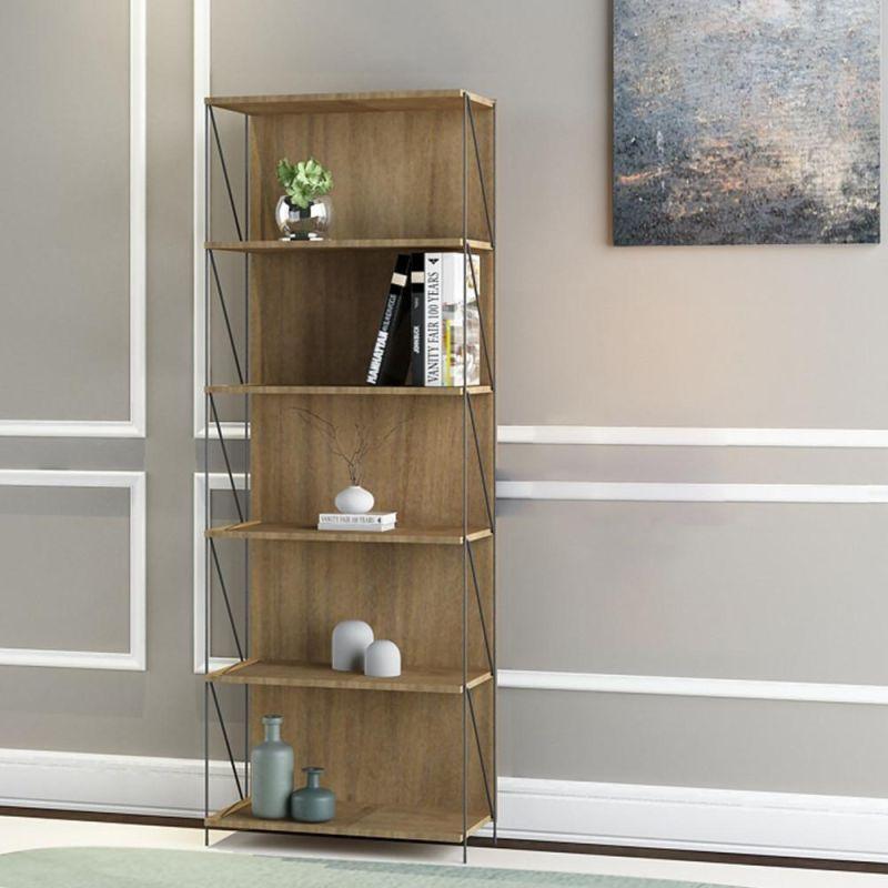 Multi-Use Shelving Unit With Closed Design From Malaysian Wood With 6 Layers - By Baity - ALHOME