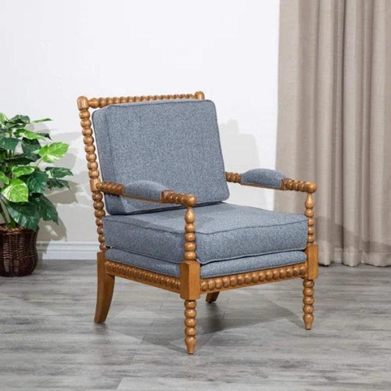 Linen Accent Chair By Alhome - ALHOME