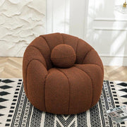 Sophisticated Comfort: Brown Bouclâˆڑآ© Chair By Alhome - ALHOME