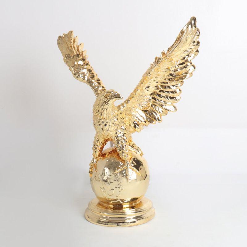 Big Metal Eagle Decor Sculpture - Gold By Alhome - ALHOME