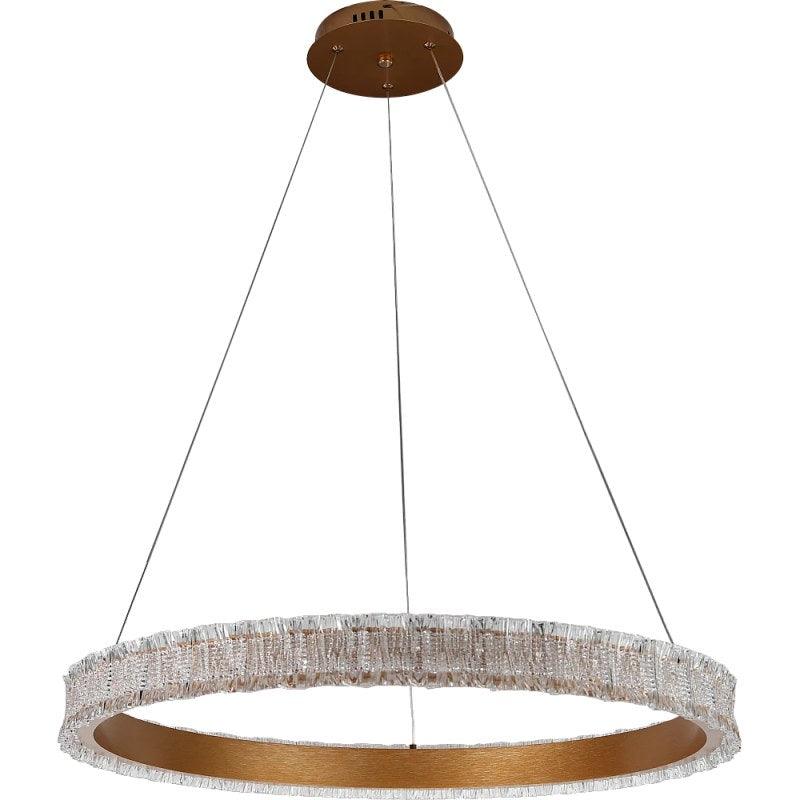 Modern Chandelier With Yellow Lighting - 60 Watts - Gold - ALHOME