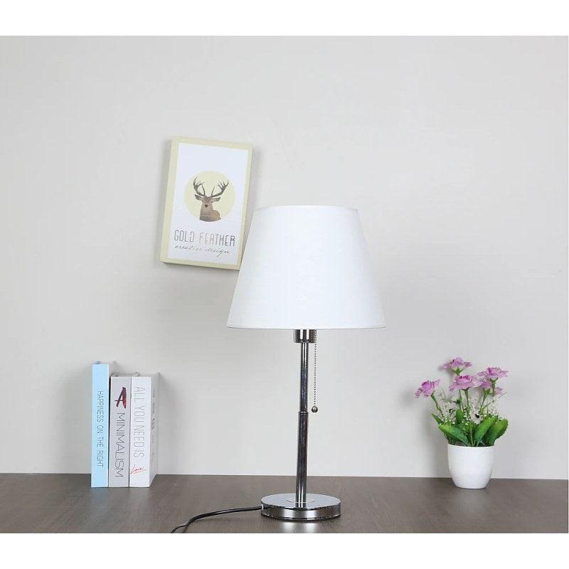 Table Lamp - Silver - E27 - By Alhome - ALHOME