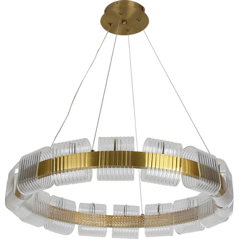 Modern Oil Chandelier With - 3 Lights - 42 W By Alhome - HA/C5575/800/CR+3CO - ALHOME