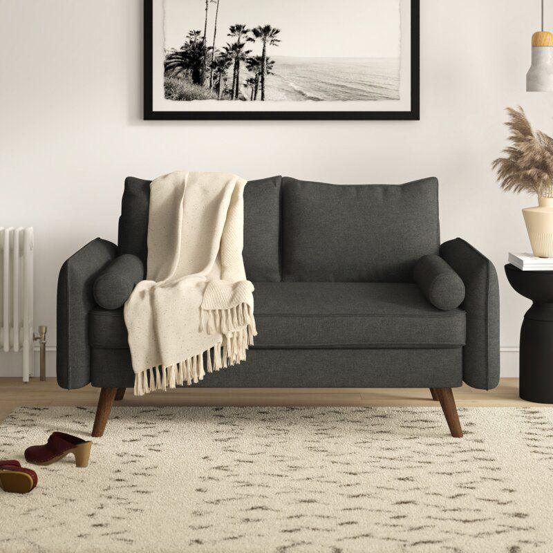 Modern Elegant Linen 2 Seater Sofa 180x85x85 cm - By Alhome - ALHOME