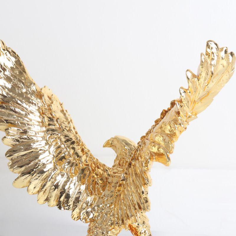 Big Metal Eagle Decor Sculpture - Gold By Alhome - ALHOME