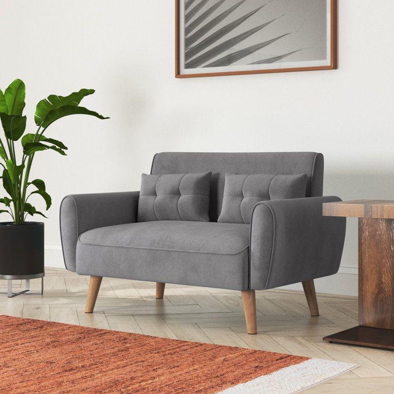 Modern Sleek Velvet 2 Seater Sofa - 180x85x85 cm - By Alhome - ALHOME