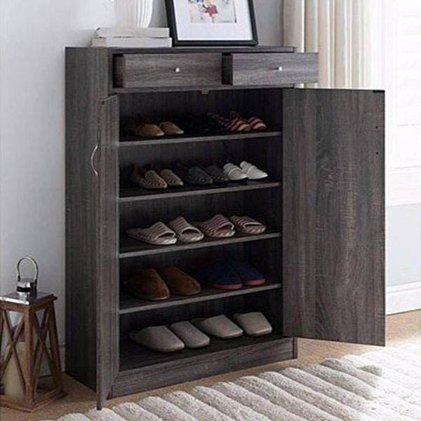 Grey Shoe Rack For A Modern Storage Solution with Contemporary Appeal By Alhome - ALHOME