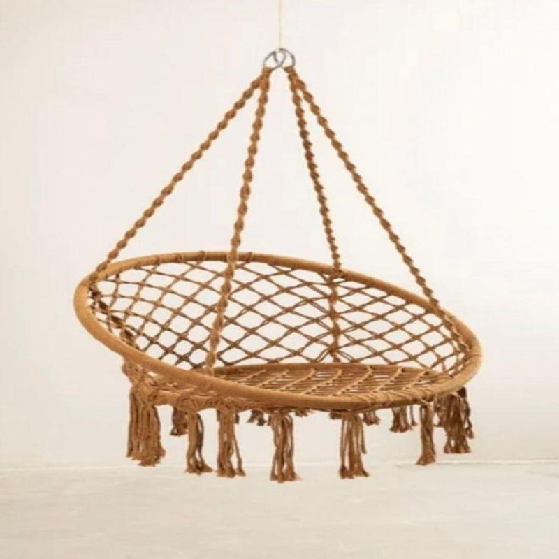 Hanging Swing Chair - Rope - Brown - By Alhome - ALHOME