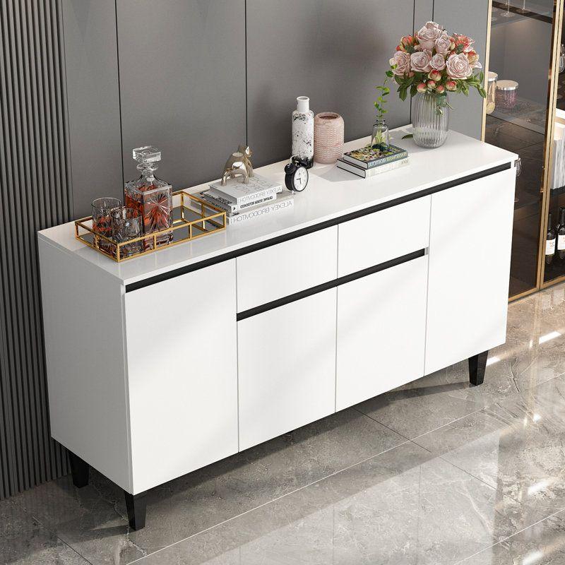 Modern White Wood Buffet Table By Alhome - 110110535 - ALHOME