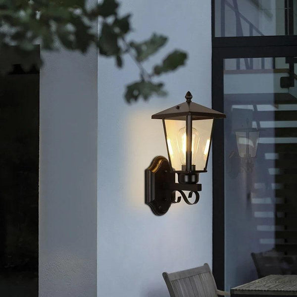 Outdoor Wall Lantern - 6234W/Bk - By Alhome - ALHOME