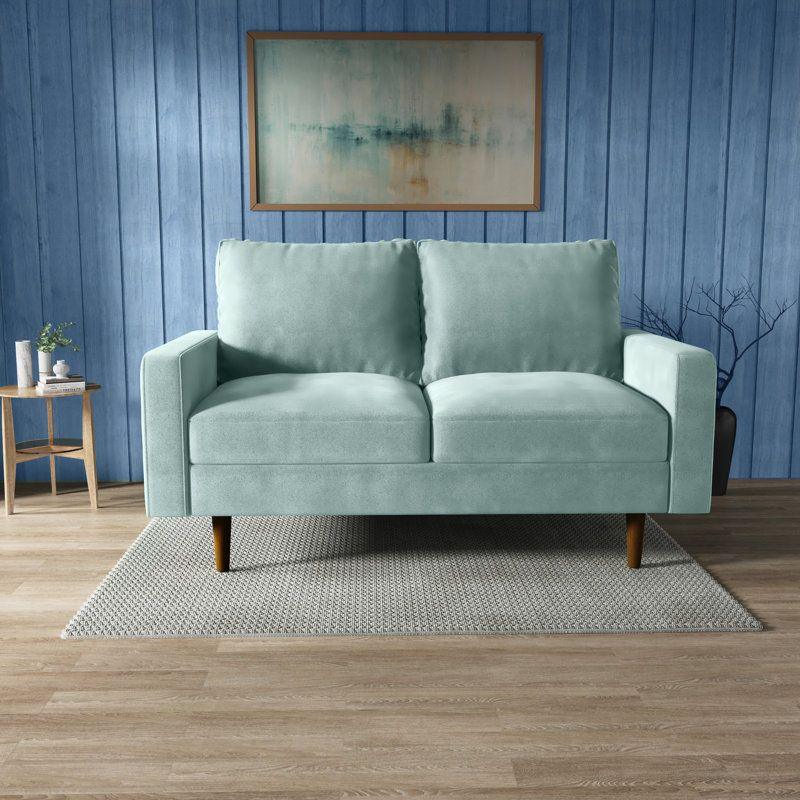 Modern Velvet 2 Seater Sofa - 150x85x85 cm - By Alhome - ALHOME