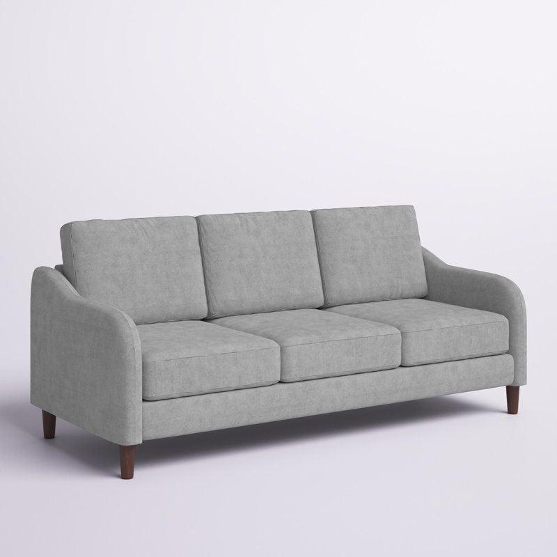 Modern Comfortable Velvet 3 Seater Sofa - 240x85x85 cm - By Alhome - ALHOME