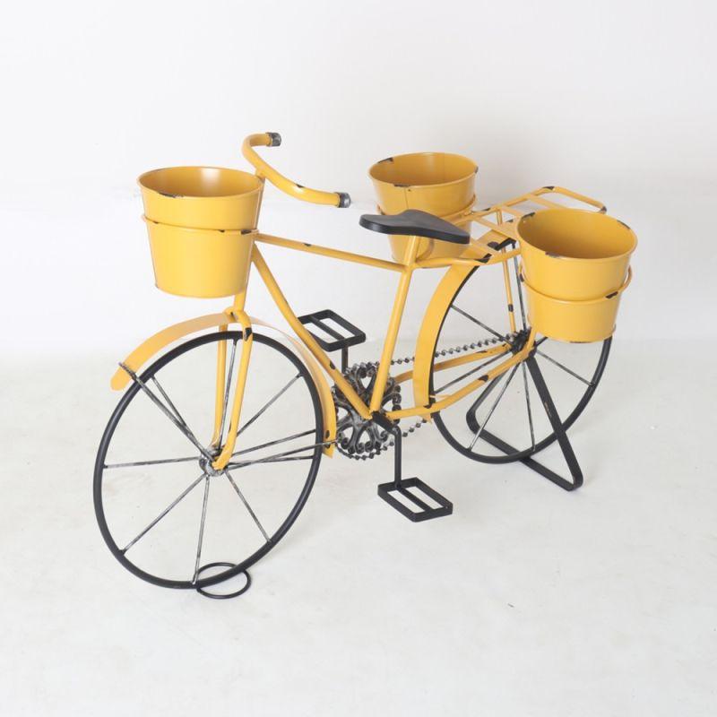 Decoration Metal Bike - Yellow By Alhome - ALHOME