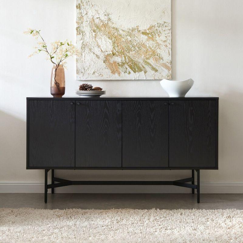 Modern Black MDF Buffet by Alhome - 110113087 - ALHOME