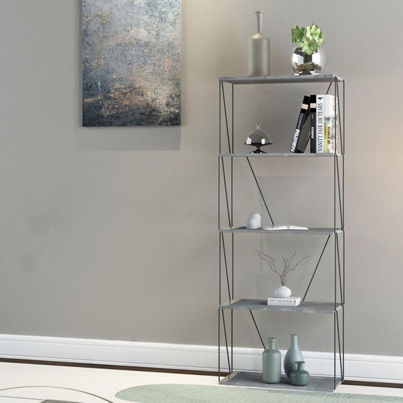 Multi-Use Malaysian Wood Shelving Unit - 5 Layers - By Baity - ALHOME