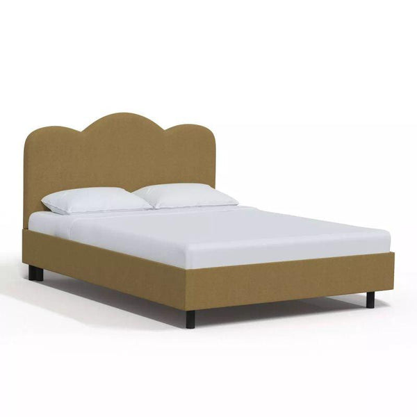 Supreme Comfort: Swedish Wood King Bed - Regal Olive Elegance (160x200x140) by Alhome - ALHOME