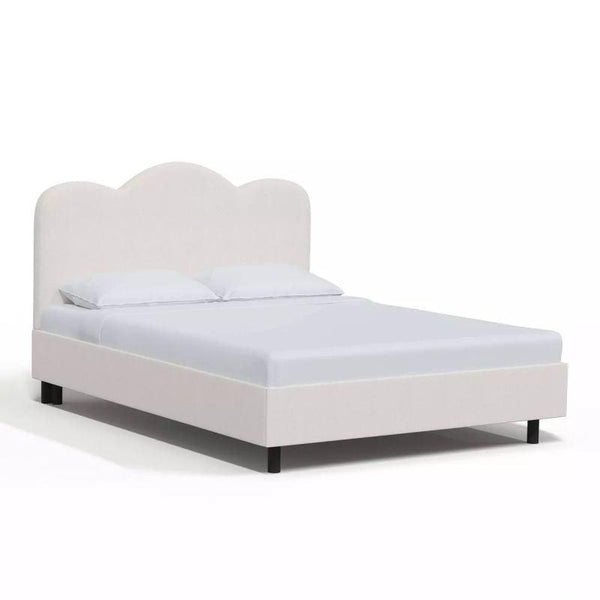 Supreme Comfort: Swedish Wood King Bed - Regal Ivory Opulence (160x200x140) by Alhome - ALHOME