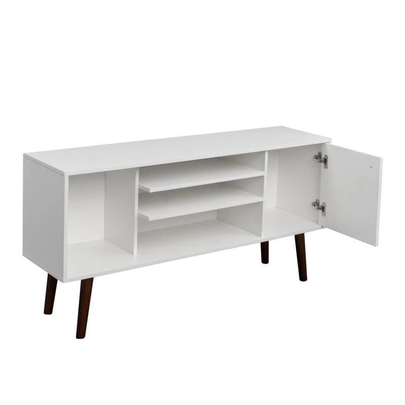 Sleek TV Table - MDF - White By Alhome - ALHOME